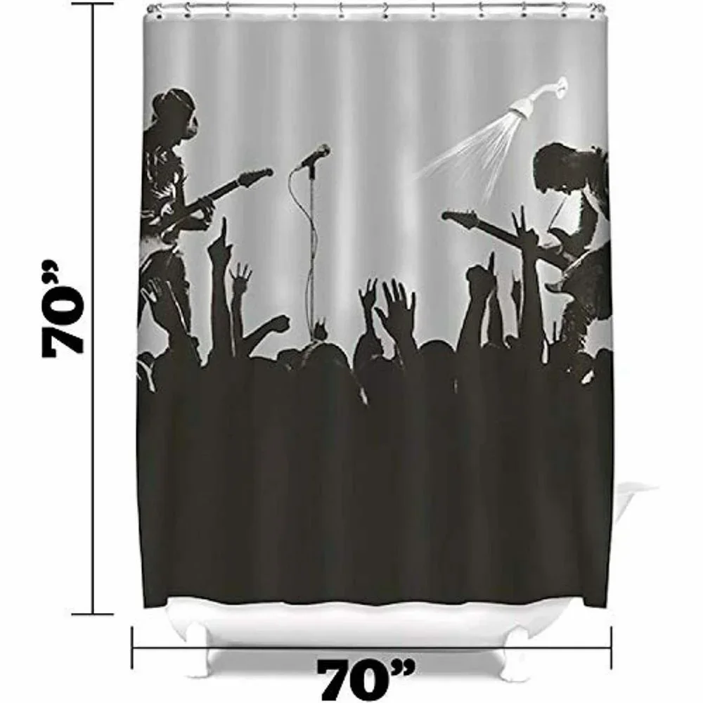 BigMouth Inc Shower Curtain (Rockstar) Bathroom Sh